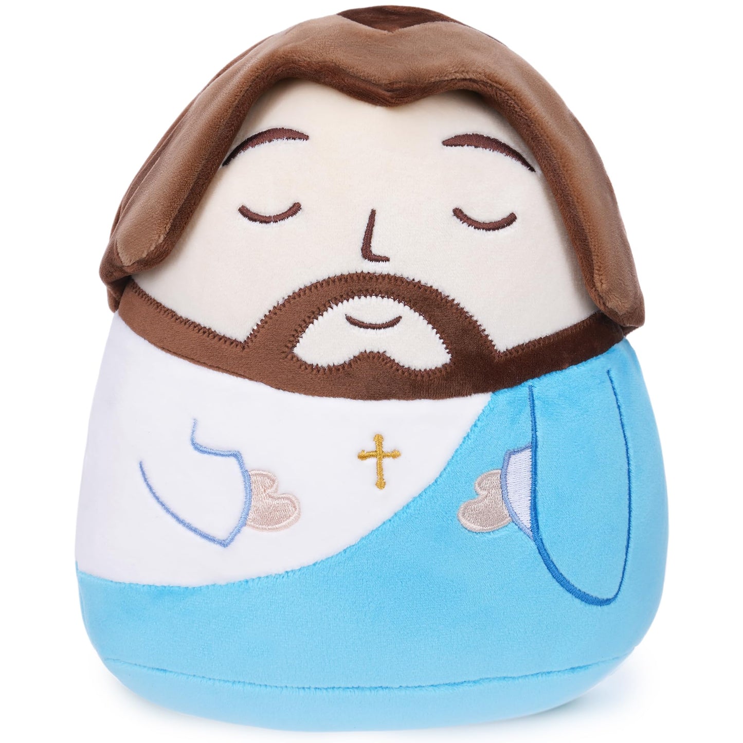 SEAOPOP Jesus Plush Stuffed Doll: My Friend Jesus Plushie Toy Classic Christ Religious Savior Cute Stuffed Animal Easter Christmas Baptism Christian Gift for Kids Christians Party Favors (10-inch)