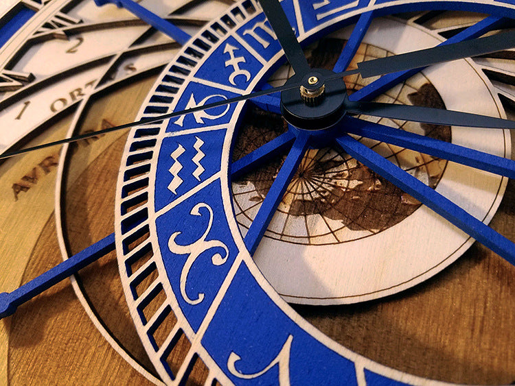 Prague Astronomical Clock Wall Art Quartz Clock